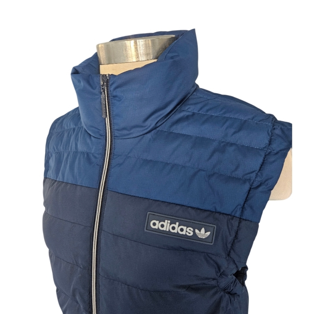 Adidas Men's Blue Puffer Vest - Picture 5 of 12